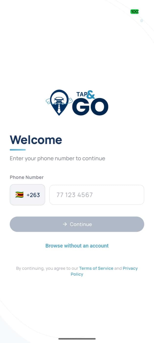 Welcome to Tap & Go
